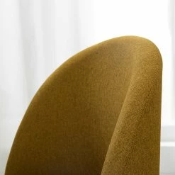 Mørteens Chaises capitonnées Jacklin III (2 él.) - Tissu / Métal - Imitation noyer - Jaune moutarde -Chaises Boutique 1000208738 210120 13385300005 DETAILS P000000001000208738