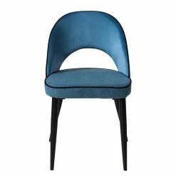 Jack & Alice Chaises capitonnées Jacky (lot de 2) - Tissu & velours / Métal - Gris chiné / Noir 18 Jack & Alice Chaises capitonnées Jacky (lot de 2) - Tissu & velours / Métal - Gris chiné / Noir -Chaises Boutique 1000208741 201021 16214400009 DETAILS P000000001000208741