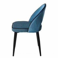 Jack & Alice Chaises capitonnées Jacky (lot de 2) - Tissu & velours / Métal - Gris chiné / Noir 19 Jack & Alice Chaises capitonnées Jacky (lot de 2) - Tissu & velours / Métal - Gris chiné / Noir -Chaises Boutique 1000208741 201021 16214600010 DETAILS P000000001000208741