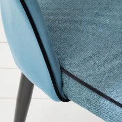 Jack & Alice Chaises capitonnées Jacky (lot de 2) - Tissu & velours / Métal - Gris chiné / Noir 21 Jack & Alice Chaises capitonnées Jacky (lot de 2) - Tissu & velours / Métal - Gris chiné / Noir -Chaises Boutique 1000208741 201229 16242200003 DETAILS P000000001000208741