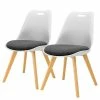 Tenzo Chaises capitonnées Gina III (lot de 2) - Tissu / Chêne massif - Blanc - Chêne clair 2 Tenzo Chaises capitonnées Gina III (lot de 2) - Tissu / Chêne massif - Blanc - Chêne clair -Chaises Boutique 1000209145 200327 14031600233 IMAGE P000000001000209145