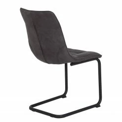 Loftscape Chaise cantilever Ewing - Microfibre / Métal - Noir - Anthracite - Lot de 2 10 Loftscape Chaise cantilever Ewing - Microfibre / Métal - Noir - Anthracite - Lot de 2 -Chaises Boutique 1000209408 200831 14102700004 DETAILS P000000001000209408