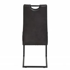 Loftscape Chaises cantilever Bovina (lot de 2) - Microfibre / Métal - Noir - Noir vintage 13 Loftscape Chaises cantilever Bovina (lot de 2) - Microfibre / Métal - Noir - Noir vintage -Chaises Boutique 1000209409 200402 15485400039 DETAILS P000000001000209409