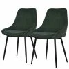 Jack & Alice Chaises capitonnées Beebe (lot de 2) - Vert foncé -Chaises Boutique 1000210866 200814 11092400043 IMAGE P000000001000210866