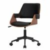 Mørteens Chaise de bureau Luumaki - Imitation cuir - Noir / Noyer -Chaises Boutique 1000210873 200814 11093600072 IMAGE P000000001000210873