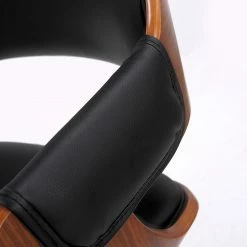 Mørteens Chaise de bureau Luumaki - Imitation cuir - Noir / Noyer -Chaises Boutique 1000210873 200814 11093900079 DETAILS P000000001000210873