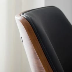 Mørteens Chaise de bureau Luumaki - Imitation cuir - Noir / Noyer -Chaises Boutique 1000210873 210129 12411800008 DETAILS P000000001000210873