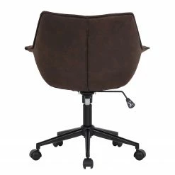 Ars manufacti Chaise de bureau Nurmes - Microfibre / Matière plastique - Marron vintage / Noir -Chaises Boutique 1000210875 200814 11094600097 DETAILS P000000001000210875