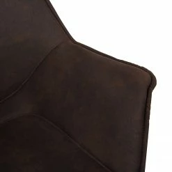 Ars manufacti Chaise de bureau Nurmes - Microfibre / Matière plastique - Marron vintage / Noir -Chaises Boutique 1000210875 200814 11094700099 DETAILS P000000001000210875