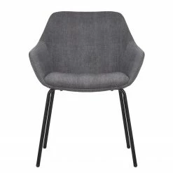 Jack & Alice Chaise capitonnée Richville - Velours côtelé / Fer - Gris / Noir 18 Jack & Alice Chaise capitonnée Richville - Velours côtelé / Fer - Gris / Noir -Chaises Boutique 1000210877 200814 11095400115 DETAILS P000000001000210877