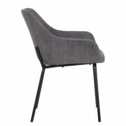 Jack & Alice Chaise capitonnée Richville - Velours côtelé / Fer - Gris / Noir 19 Jack & Alice Chaise capitonnée Richville - Velours côtelé / Fer - Gris / Noir -Chaises Boutique 1000210877 200814 11095400116 DETAILS P000000001000210877