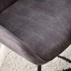 Jack & Alice Chaise capitonnée Richville - Velours côtelé / Fer - Gris / Noir 24 Jack & Alice Chaise capitonnée Richville - Velours côtelé / Fer - Gris / Noir -Chaises Boutique 1000210877 201126 13152100011 DETAILS P000000001000210877