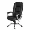 Furnitive Fauteuil de bureau Hauxley XXL - Imitation cuir - Noir / Argenté -Chaises Boutique 1000211329 200511 14230700011 IMAGE P000000001000211329