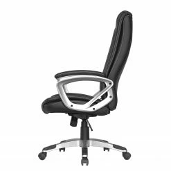 Furnitive Fauteuil de bureau Hauxley XXL - Imitation cuir - Noir / Argenté -Chaises Boutique 1000211329 200511 14230900014 DETAILS P000000001000211329