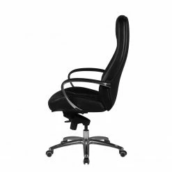 Furnitive Fauteuil de bureau Bracey - Cuir véritable / Aluminium - Noir -Chaises Boutique 1000211733 200506 12473300141 DETAILS P000000001000211733
