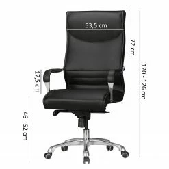 Furnitive Fauteuil de bureau Caracol - Imitation cuir / Aluminium - Noir -Chaises Boutique 1000211764 200506 12474000378 SKETCH DETAILS P000000001000211764 sketch