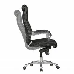 Furnitive Fauteuil de bureau Caracol - Imitation cuir / Aluminium - Noir -Chaises Boutique 1000211764 200506 12474000379 DETAILS P000000001000211764