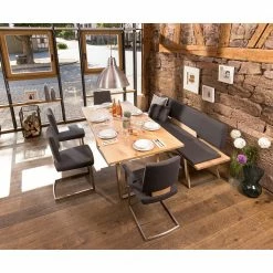 GWINNER Chaise cantilever Nina II - Cuir Toledo : Noir -Chaises Boutique 1000213664 220701 022 MOOD DETAILS P000000001000213664 mood