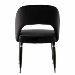 Kayoom Chaises capitonnées Courtney (lot de 2) - Velours / Partiellement en eucalyptus massif - Noir / Argenté 13 Kayoom Chaises capitonnées Courtney (lot de 2) - Velours / Partiellement en eucalyptus massif - Noir / Argenté -Chaises Boutique 1000214205 200529 06053300222 DETAILS P000000001000214205