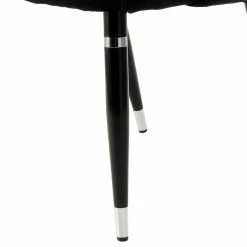 Kayoom Chaises capitonnées Courtney (lot de 2) - Velours / Partiellement en eucalyptus massif - Noir / Argenté 14 Kayoom Chaises capitonnées Courtney (lot de 2) - Velours / Partiellement en eucalyptus massif - Noir / Argenté -Chaises Boutique 1000214205 200529 06053400223 DETAILS P000000001000214205