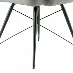 Kayoom Chaise capitonnée Carol I - Velours côtelé et microfibre / Fer - Rouge 14 Kayoom Chaise capitonnée Carol I - Velours côtelé et microfibre / Fer - Rouge -Chaises Boutique 1000214208 200529 06055000247 DETAILS P000000001000214208