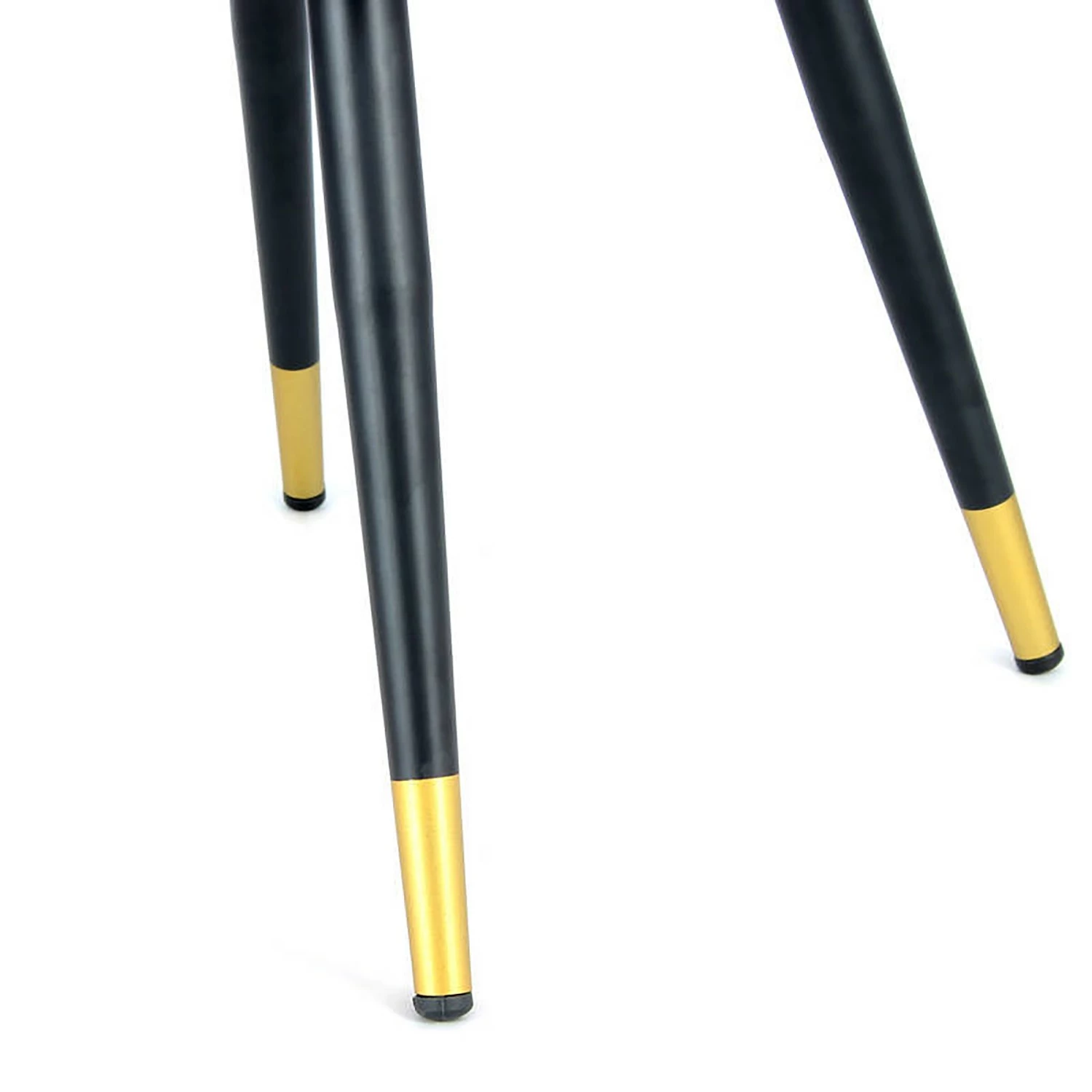 Kayoom Chaise à accoudoirs Amino - Velours / Acier - Gris / Doré 8 Kayoom Chaise à accoudoirs Amino - Velours / Acier - Gris / Doré – Image 6