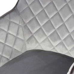 Kayoom Chaise à accoudoirs Amino - Velours / Acier - Gris / Doré 15 Kayoom Chaise à accoudoirs Amino - Velours / Acier - Gris / Doré -Chaises Boutique 1000214226 200529 06073400374 DETAILS P000000001000214226