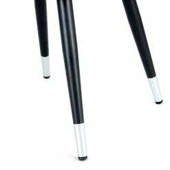 Kayoom Chaise à accoudoirs Amino - Velours / Acier - Noir / Argenté -Chaises Boutique 1000214228 200529 06074600390 DETAILS P000000001000214228