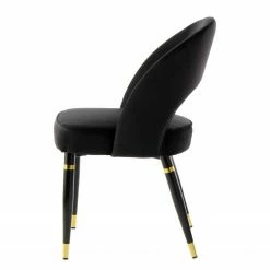 Kayoom Chaises capitonnées Courtney (lot de 2) - Velours / Partiellement en eucalyptus massif - Noir / Doré 12 Kayoom Chaises capitonnées Courtney (lot de 2) - Velours / Partiellement en eucalyptus massif - Noir / Doré -Chaises Boutique 1000214236 200529 06083900458 DETAILS P000000001000214236