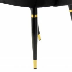 Kayoom Chaises capitonnées Courtney (lot de 2) - Velours / Partiellement en eucalyptus massif - Noir / Doré 14 Kayoom Chaises capitonnées Courtney (lot de 2) - Velours / Partiellement en eucalyptus massif - Noir / Doré -Chaises Boutique 1000214236 200529 06083900460 DETAILS P000000001000214236