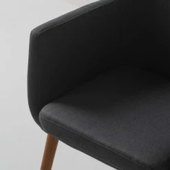 Mørteens Chaises à accoudoirs Nicholas XXL - Tissu Cors: Anthracite - 1 chaise -Chaises Boutique 1000215111 210115 06103900006 DETAILS P000000001000215111