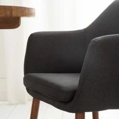 Mørteens Chaises à accoudoirs Nicholas I - Tissu Cors: Anthracite - 1 chaise -Chaises Boutique 1000215123 210115 12245700037 DETAILS P000000001000215123