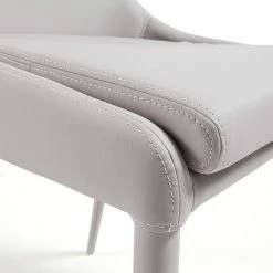 Loftscape Chaises capitonnées Doyline II (2 él.) - Tissu / Imitation cuir - Beige -Chaises Boutique 1000216151 200623 13432000020 DETAILS P000000001000216151