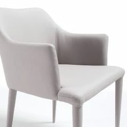 Loftscape Chaises à accoudoirs Dayline II (2 él.) - Imitation cuir / Acier - Gris clair 11 Loftscape Chaises à accoudoirs Dayline II (2 él.) - Imitation cuir / Acier - Gris clair -Chaises Boutique 1000216162 200623 13432900030 DETAILS P000000001000216162