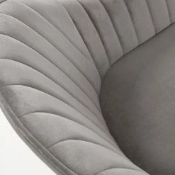 Jack & Alice Chaises à accoudoirs Haslet I (lot de 2) - Velours / Acier - Noir - Gris 12 Jack & Alice Chaises à accoudoirs Haslet I (lot de 2) - Velours / Acier - Noir - Gris -Chaises Boutique 1000216192 200623 13470300235 DETAILS P000000001000216192