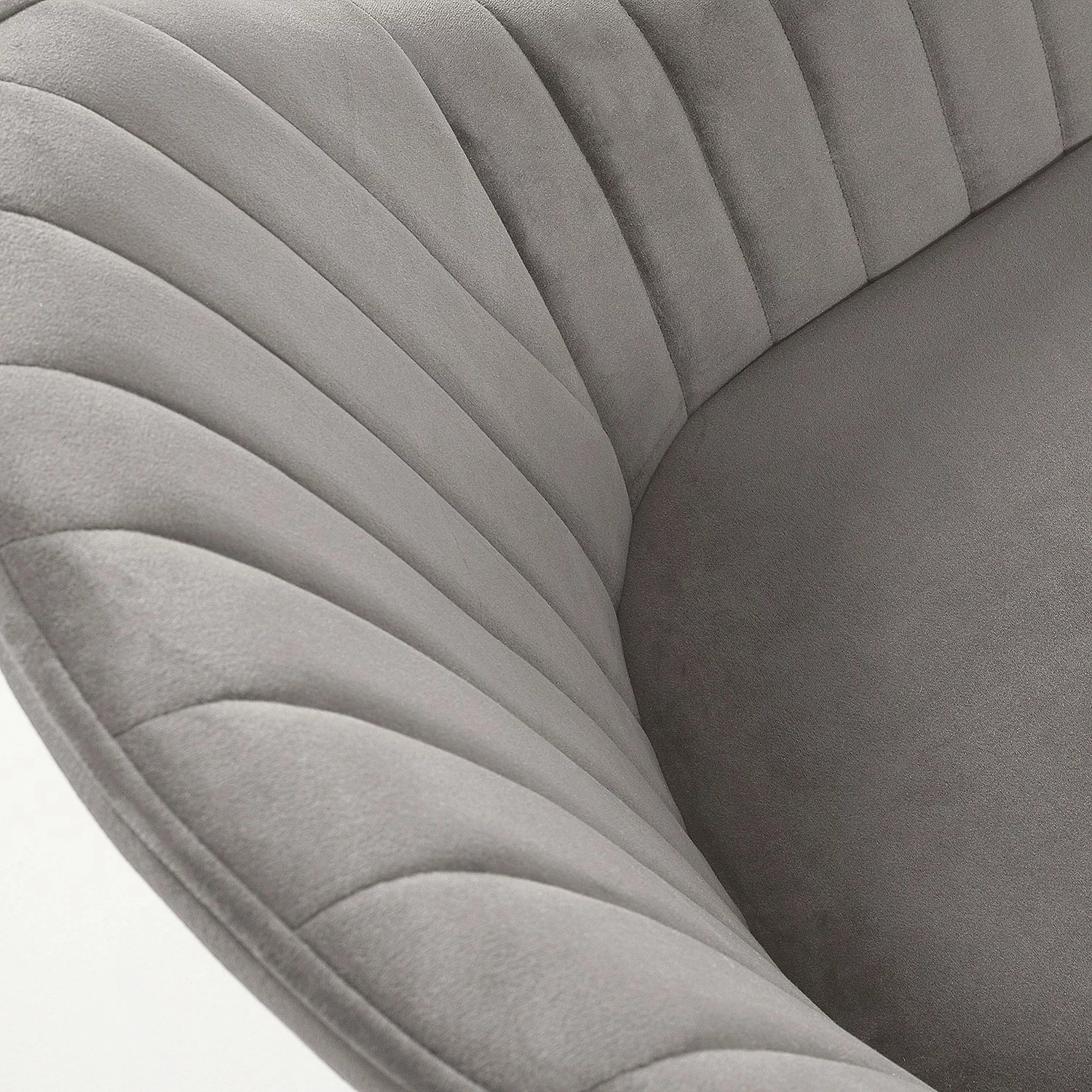 Jack & Alice Chaises à accoudoirs Haslet I (lot de 2) - Velours / Acier - Noir - Gris 7 Jack & Alice Chaises à accoudoirs Haslet I (lot de 2) - Velours / Acier - Noir - Gris – Image 5