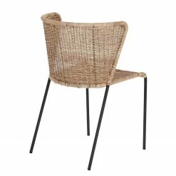 Red Living Chaises Rantin(lot de 2) - Rotin / Acier - Rotin / Noir -Chaises Boutique 1000216198 200623 13474800277 DETAILS P000000001000216198