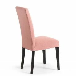 Ars Natura Chaise capitonnée Ellerby III (lot de 2) - Tissu / Hêtre massif - Noir - Abricot -Chaises Boutique 1000216203 200623 13481800314 DETAILS P000000001000216203