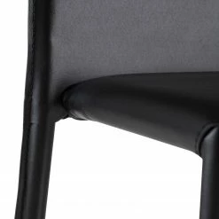 Fredriks Chaises Portola (lot de 2) - Cuir recyclé / Fer - Noir 23 Fredriks Chaises Portola (lot de 2) - Cuir recyclé / Fer - Noir -Chaises Boutique 1000216618 210125 12454600005 DETAILS P000000001000216618