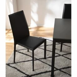 Fredriks Chaises Portola (lot de 2) - Cuir recyclé / Fer - Noir 29 Fredriks Chaises Portola (lot de 2) - Cuir recyclé / Fer - Noir -Chaises Boutique 1000216618 210217 17120700003 DETAILS P000000001000216618
