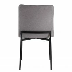 Fredriks Chaises Wines (lot de 2) - Tissu / Fer - Gris clair -Chaises Boutique 1000216623 210125 12454600012 DETAILS P000000001000216623