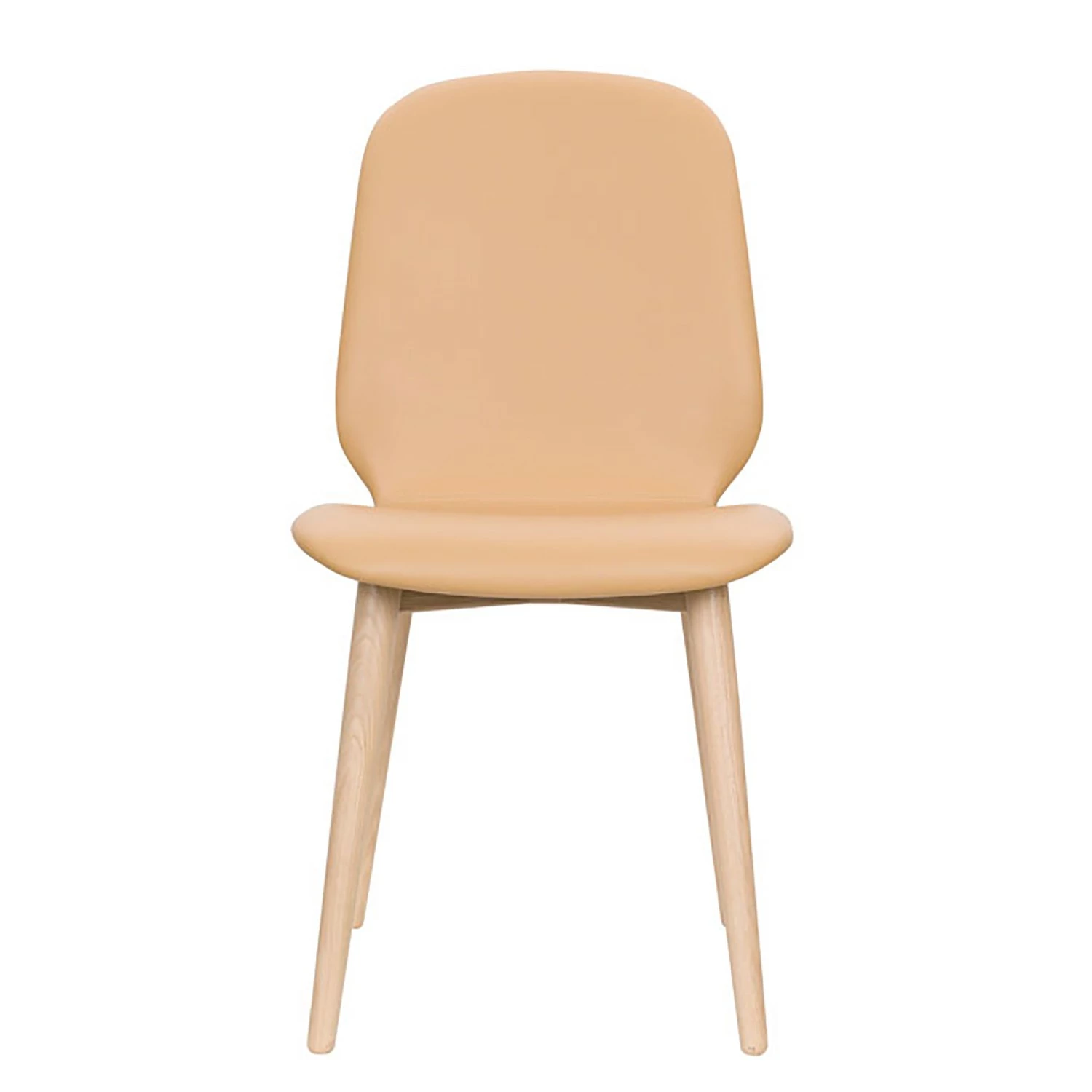 Studio Copenhagen Chaises capitonnées Juuma (lot de 2) - Cuir Leps: Sablé - Chêne clair 4 Studio Copenhagen Chaises capitonnées Juuma (lot de 2) - Cuir Leps: Sablé - Chêne clair – Image 2