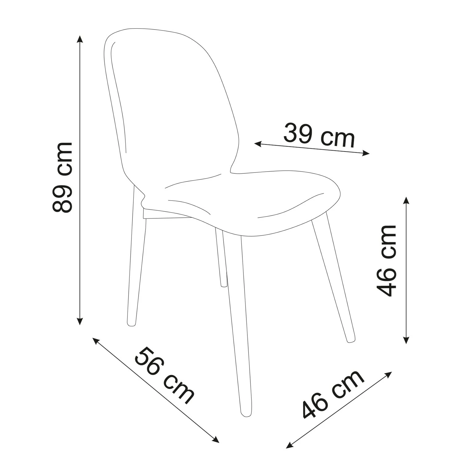 Studio Copenhagen Chaises capitonnées Juuma (lot de 2) - Cuir Leps: Sablé - Chêne clair 8 Studio Copenhagen Chaises capitonnées Juuma (lot de 2) - Cuir Leps: Sablé - Chêne clair – Image 6