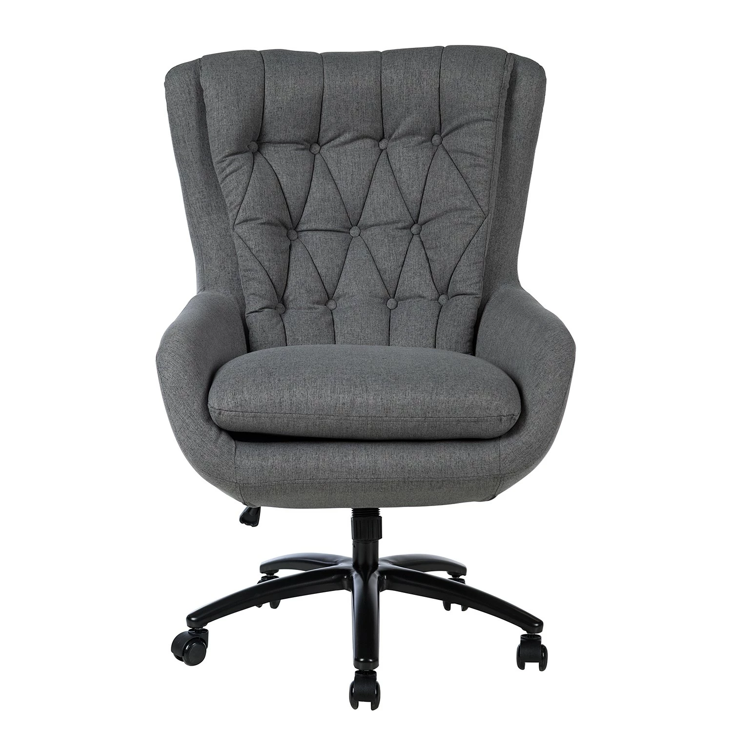 Jack & Alice Fauteuil de bureau Bracon II - Tissé à plat / Nylon - Gris foncé / Noir 9 Jack & Alice Fauteuil de bureau Bracon II - Tissé à plat / Nylon - Gris foncé / Noir – Image 7