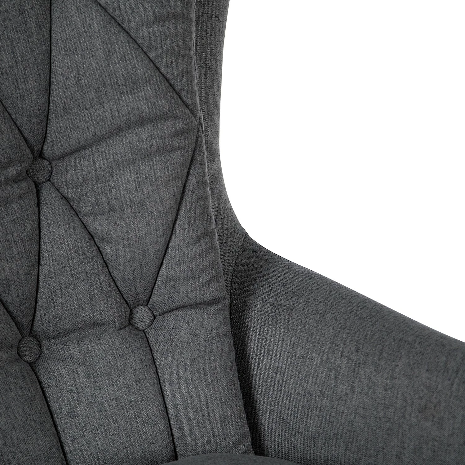 Jack & Alice Fauteuil de bureau Bracon II - Tissé à plat / Nylon - Gris foncé / Noir 14 Jack & Alice Fauteuil de bureau Bracon II - Tissé à plat / Nylon - Gris foncé / Noir – Image 12