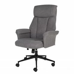 Furnitive Chaise de bureau Barking - Gris