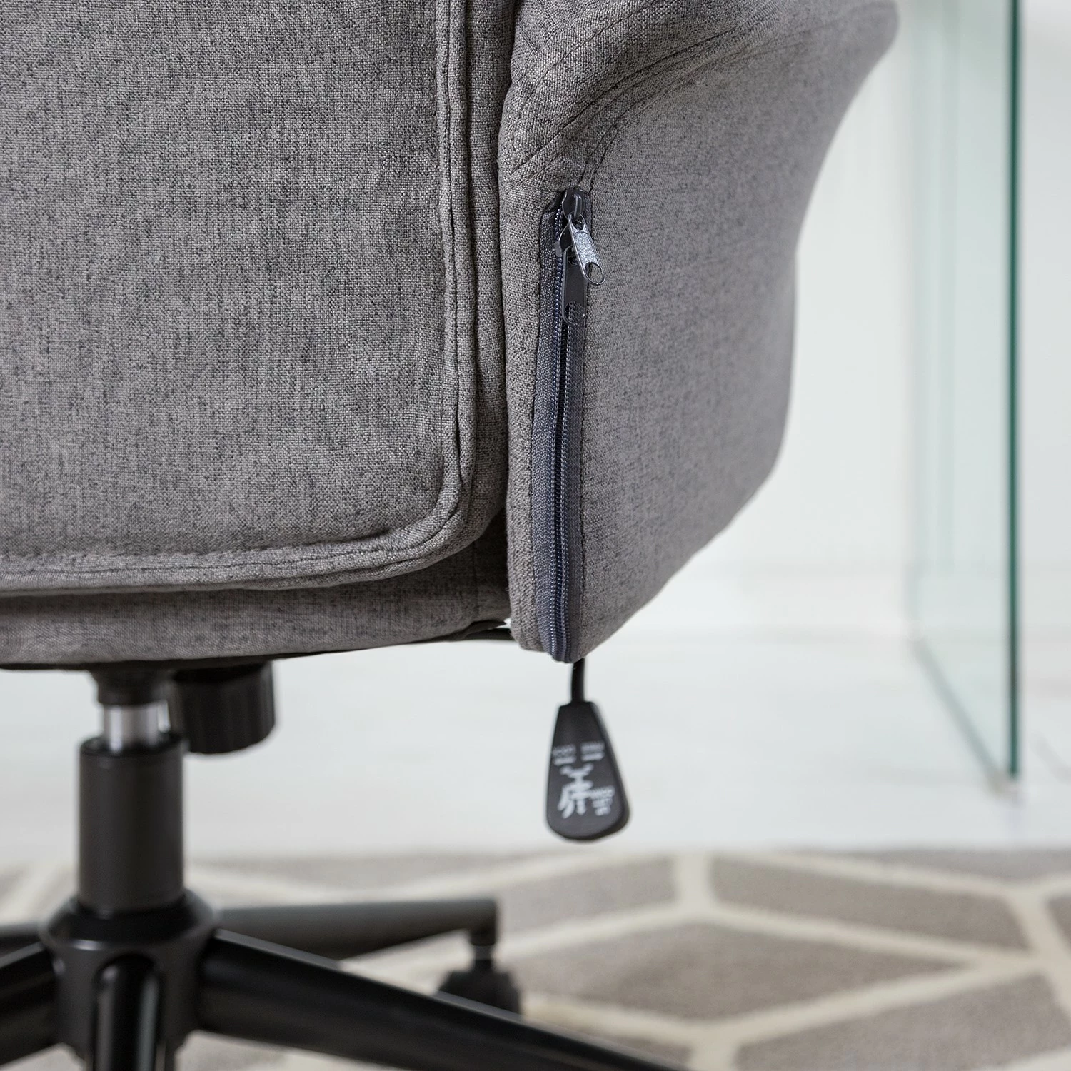 Furnitive Chaise de bureau Barking - Gris 7 Furnitive Chaise de bureau Barking - Gris – Image 5