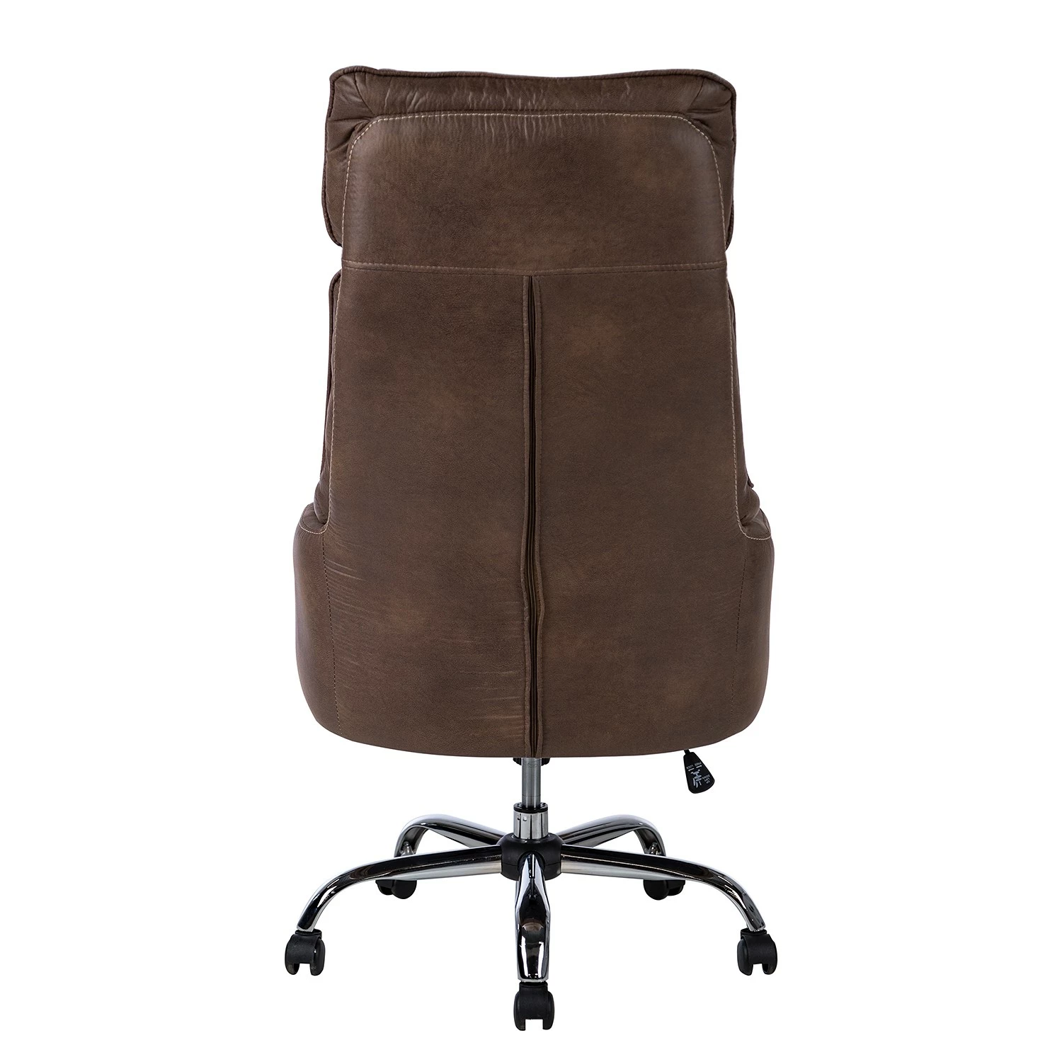 Furnitive Chaise de bureau Grately - Microfibre / Nylon - Marron / Noir 12 Furnitive Chaise de bureau Grately - Microfibre / Nylon - Marron / Noir – Image 10