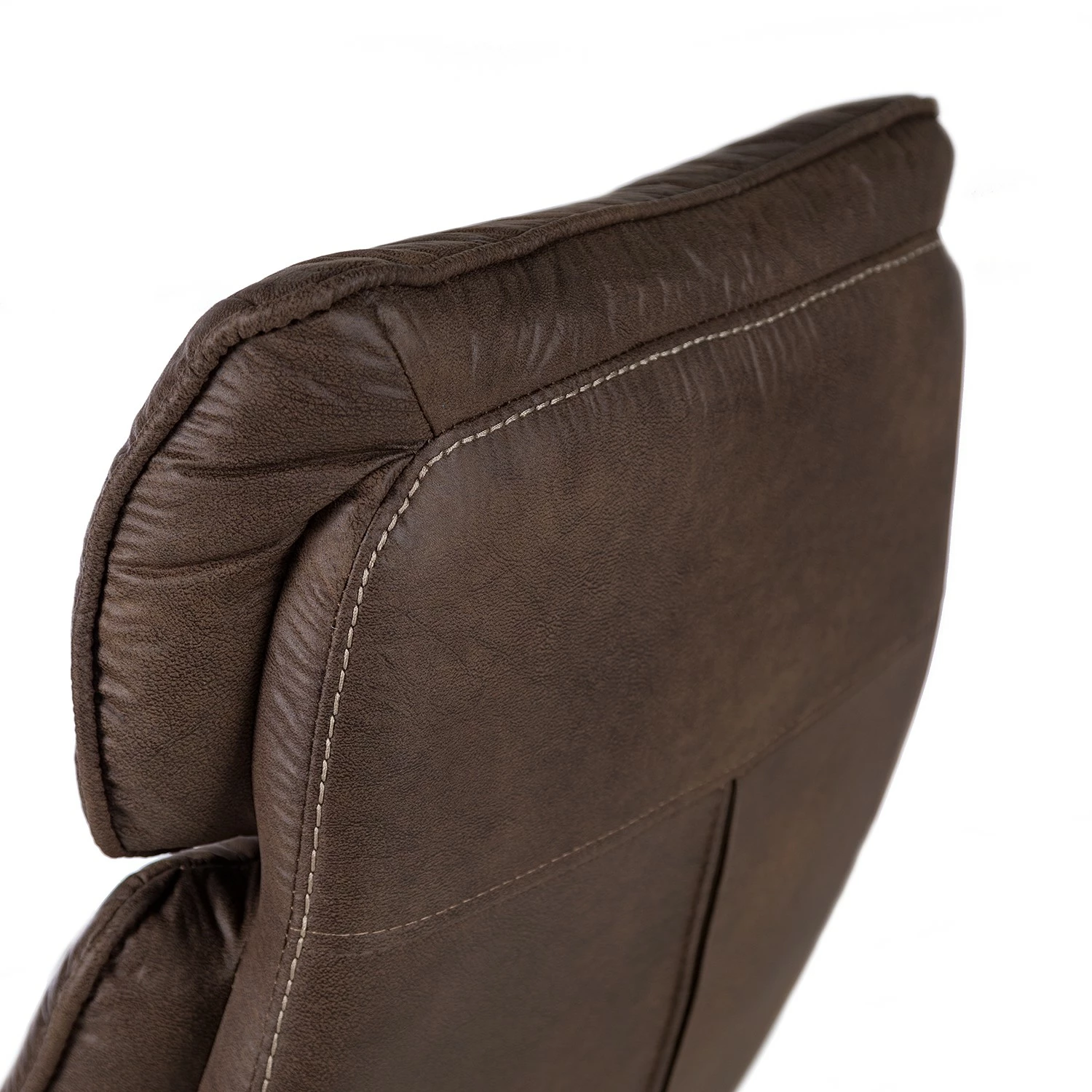 Furnitive Chaise de bureau Grately - Microfibre / Nylon - Marron / Noir 14 Furnitive Chaise de bureau Grately - Microfibre / Nylon - Marron / Noir – Image 12