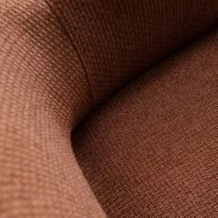 Fredriks Chaise à accoudoirs Tustin - Tissu / Métal - Marron rouille / Noir mat -Chaises Boutique 1000218415 210311 12215300004 DETAILS P000000001000218415